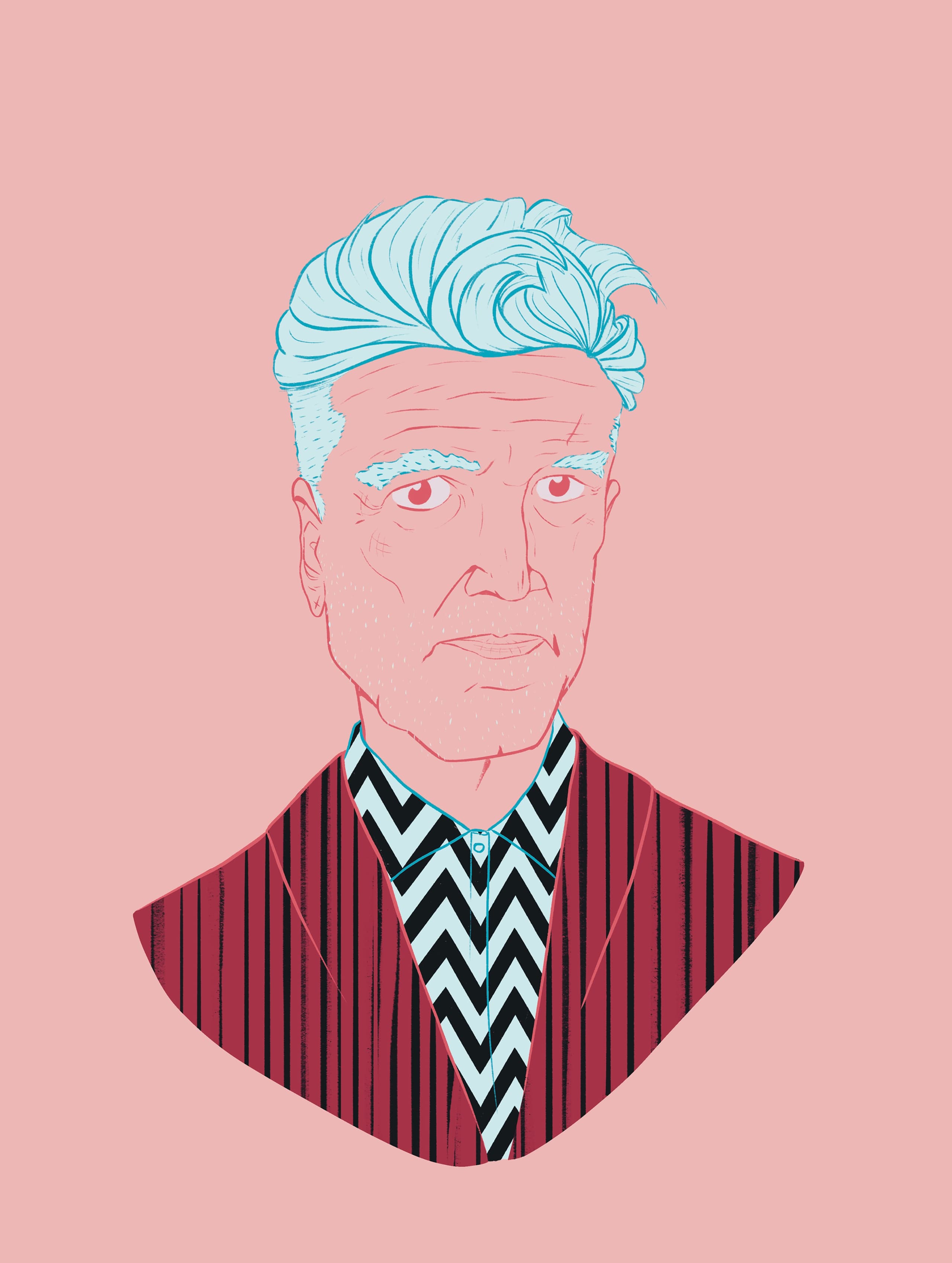 David Lynch portrait by Jason Dejaegere