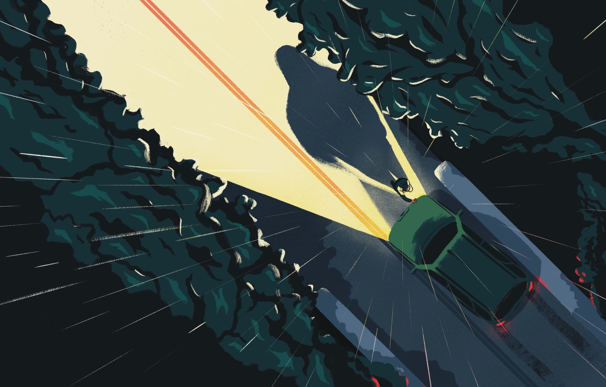 Illustration by Jason Dejaegere from a scene of the movie Juror #2